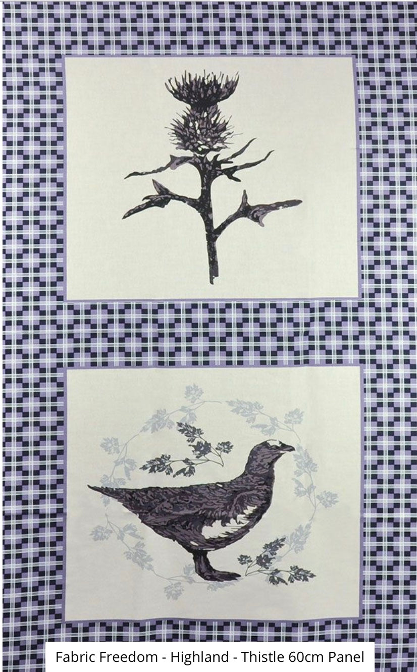 Highland Panel Thistle & Grouse in Heather