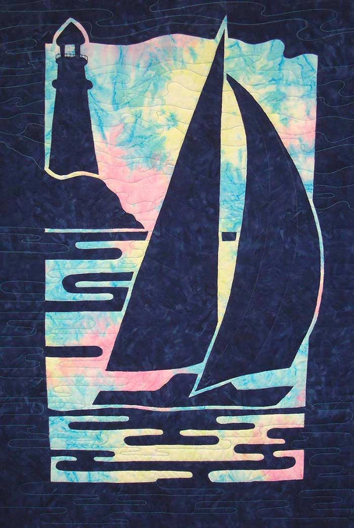 Hawaiian Sailboat and Lighthouse Quilt Pattern
