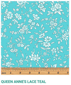 Garden Party by Eleanor Queen Anne’s Lace Teal