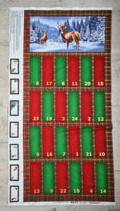 Highland Stags Fold Up Advent Calendar Panel