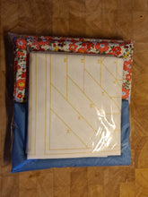 Load image into Gallery viewer, Pineapple Foundation by the Yard Quilt Kit Blue &amp; Coral