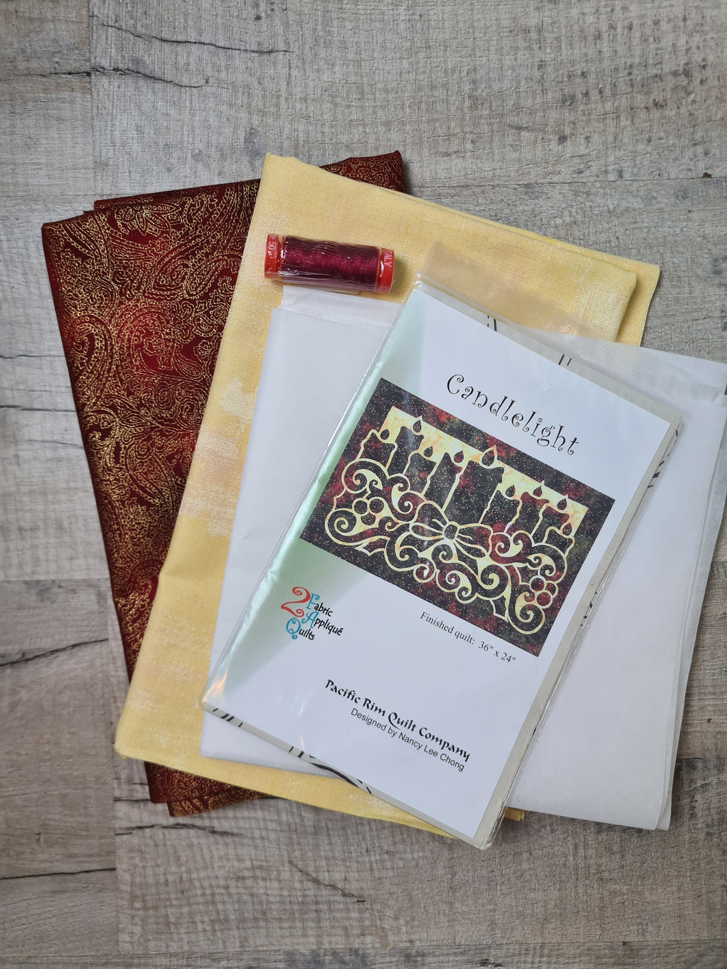 Candlelight Quilt Kit Red