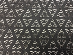 Shades of Grey Cross Hatch Triangles on Charcoal