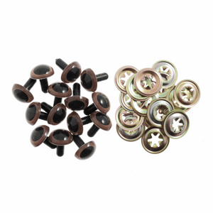 Brown Safety Toy Eyes 15mm