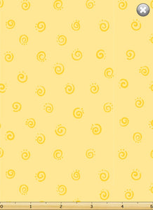 SuzyBee Yellow Swirls