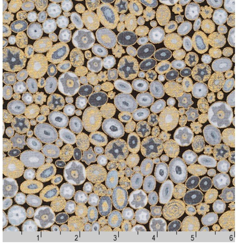 Robert Kaufman Gustav Klimt Pebbles Grey