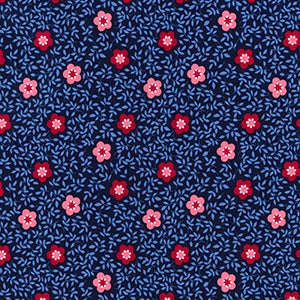 CP0723 Navy flowers