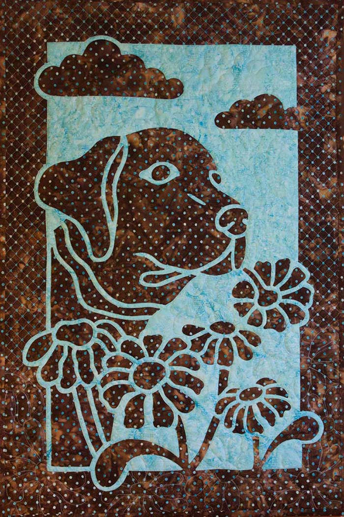 Hawaiian Dog and Daisy Quilt Pattern