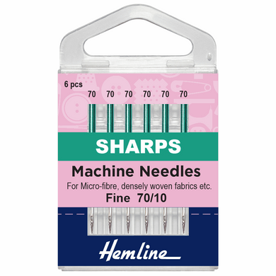 Hemline Sharps Machine Needles 70/10