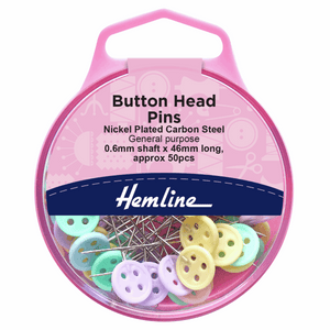Hemline Button Head pin