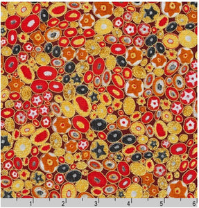 Robert Kaufman Gustav Klimt Pebbles Red