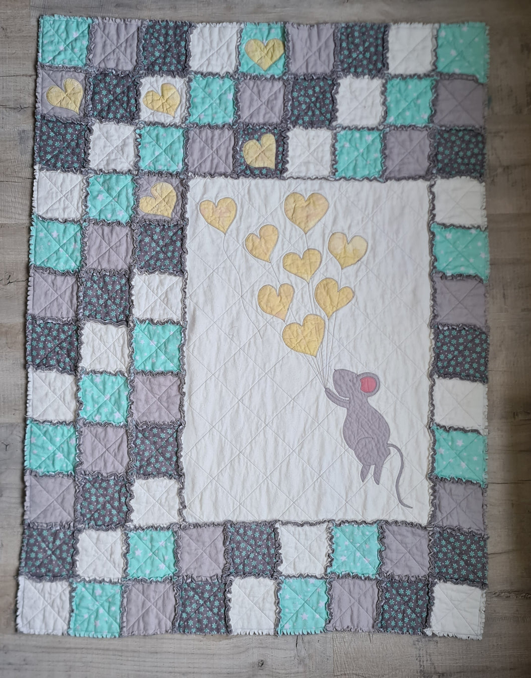 Up, Up, and Away Rag Quilt Pattern