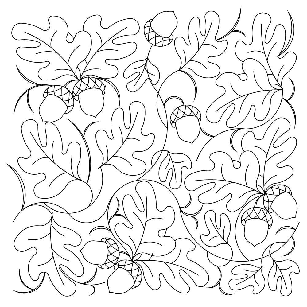 Oak leaves and acorns