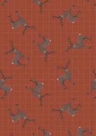 Celtic Coorie Stag on Dark Tan