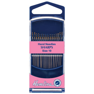 Hemline Hand Sewing Needles Sharps No10
