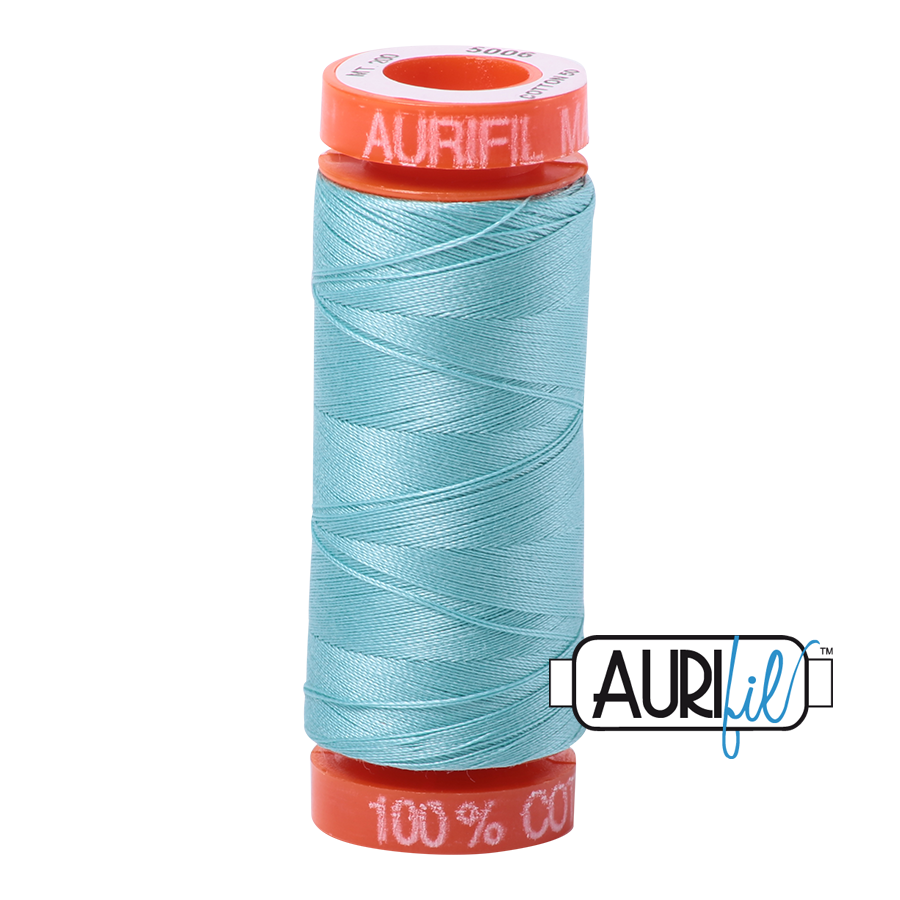Aurifil 5006 Light Turquoise 50wt 200m